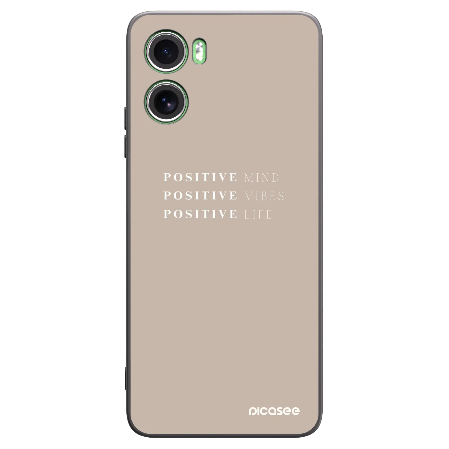 Picasee silikonski črni ovitek za Motorola Moto G06 - Positive Vibes