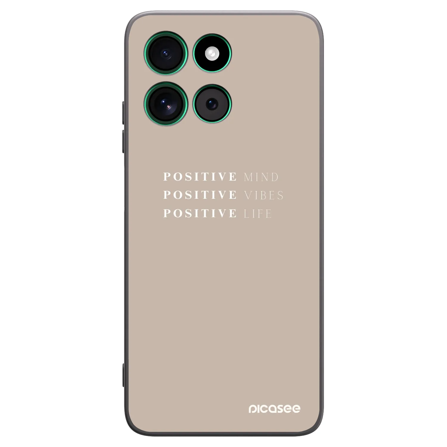 Picasee silikonski črni ovitek za Motorola Moto G57 Power - Positive Vibes