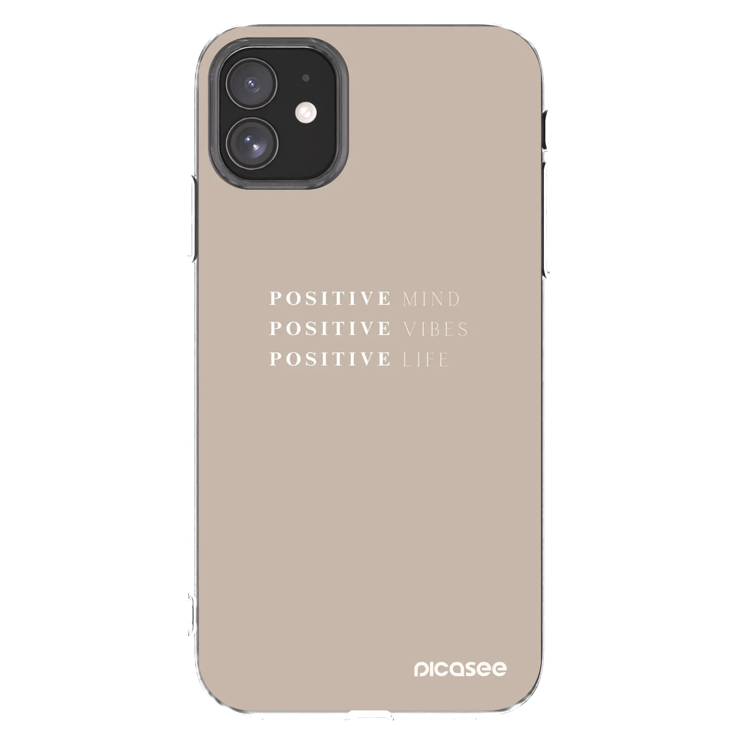 Picasee silikonski prozorni ovitek za Apple iPhone 11 - Positive Vibes