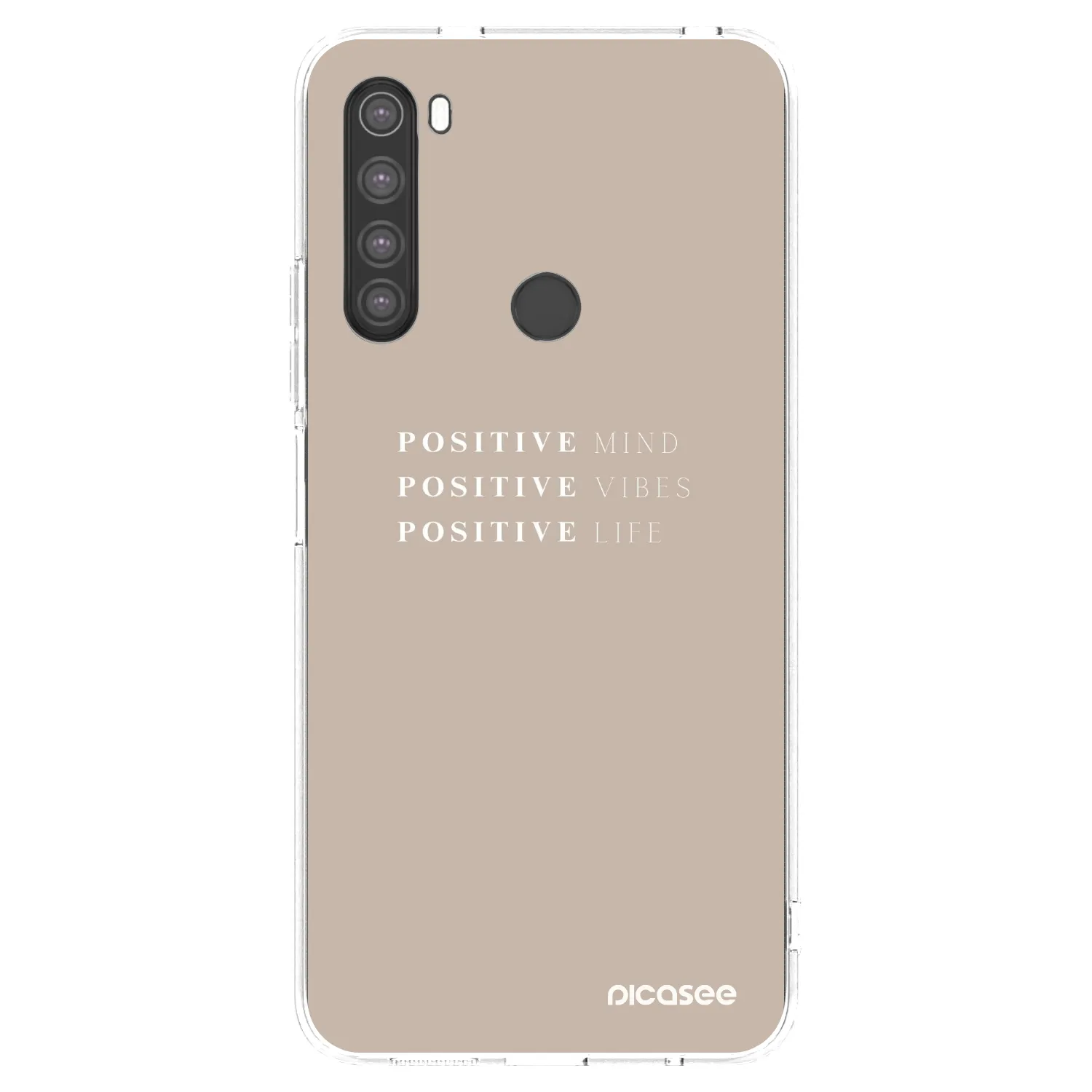 Picasee silikonski prozorni ovitek za Xiaomi Redmi Note 8 - Positive Vibes