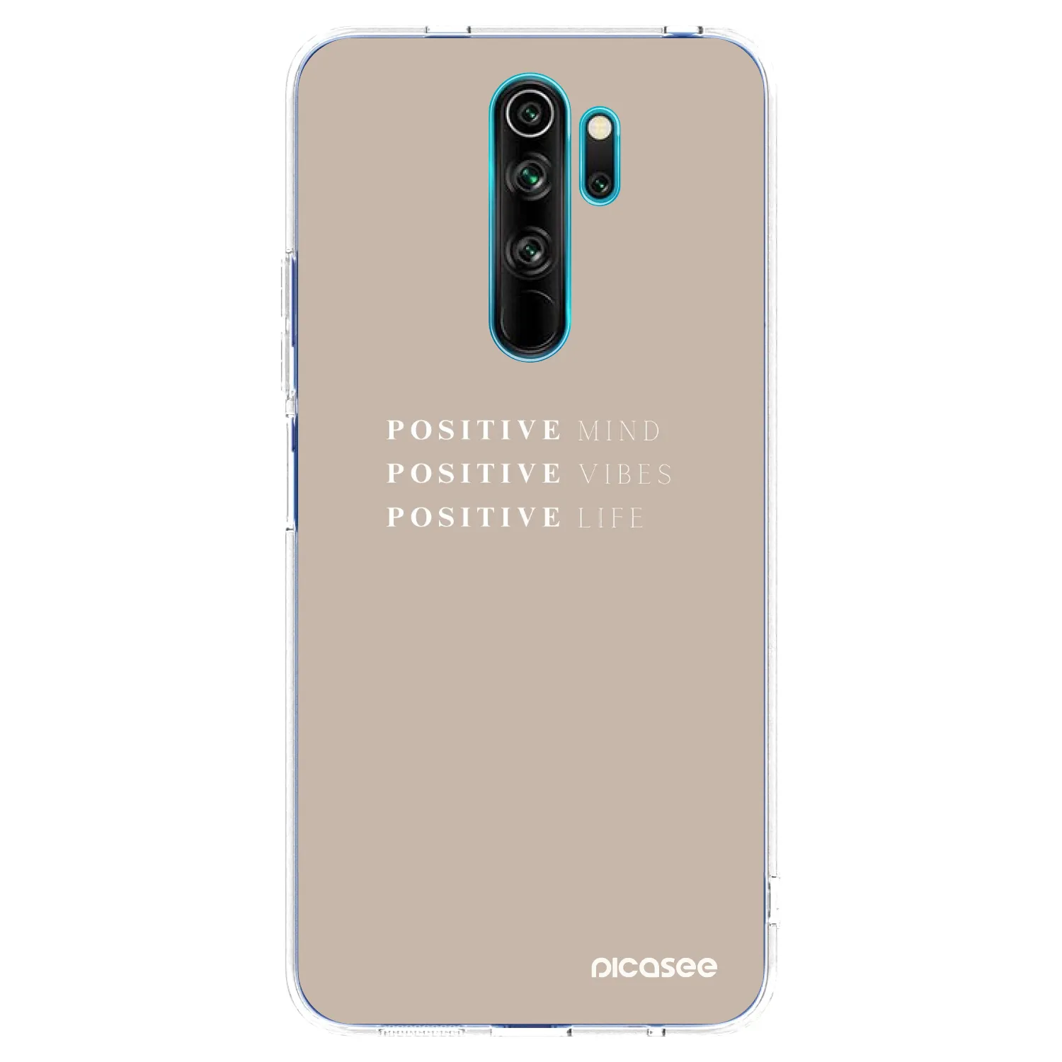 Picasee silikonski prozorni ovitek za Xiaomi Redmi Note 8 Pro - Positive Vibes