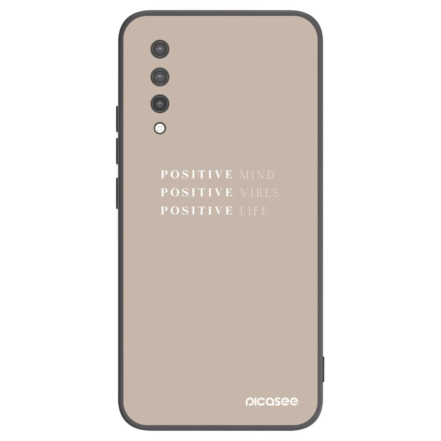 Picasee silikonski črni ovitek za Xiaomi Mi 9 Lite - Positive Vibes
