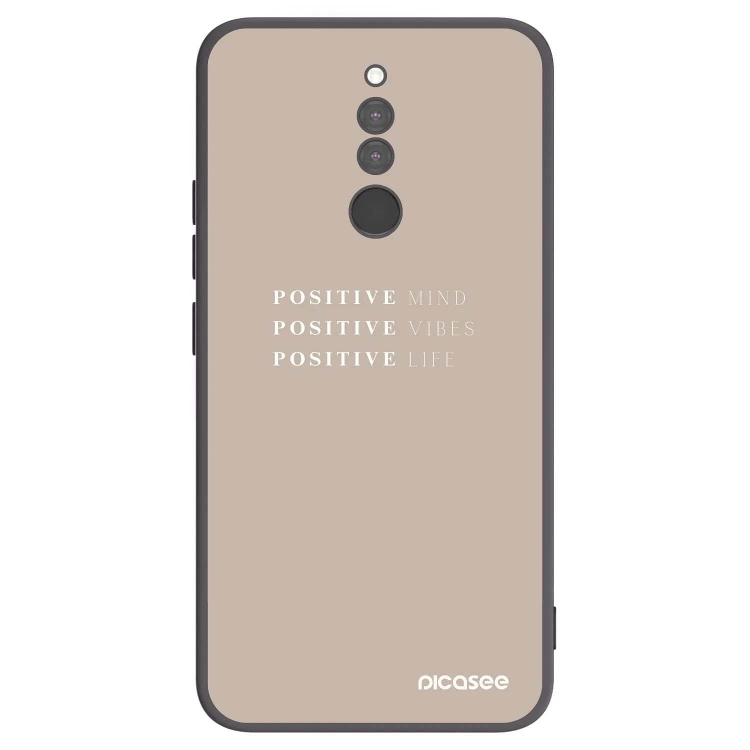 Picasee silikonski črni ovitek za Xiaomi Redmi 8 - Positive Vibes