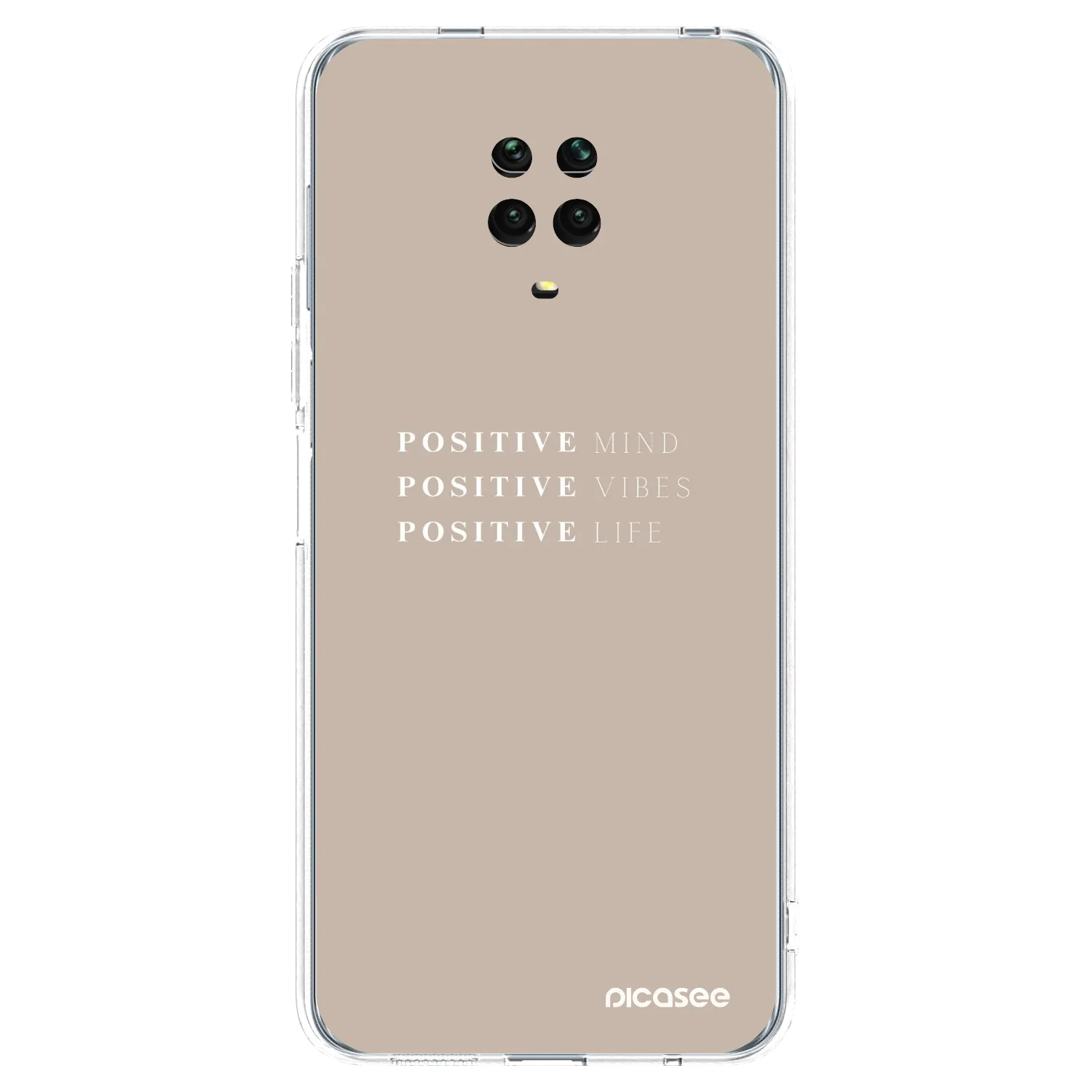 Picasee silikonski prozorni ovitek za Xiaomi Redmi Note 9 Pro - Positive Vibes