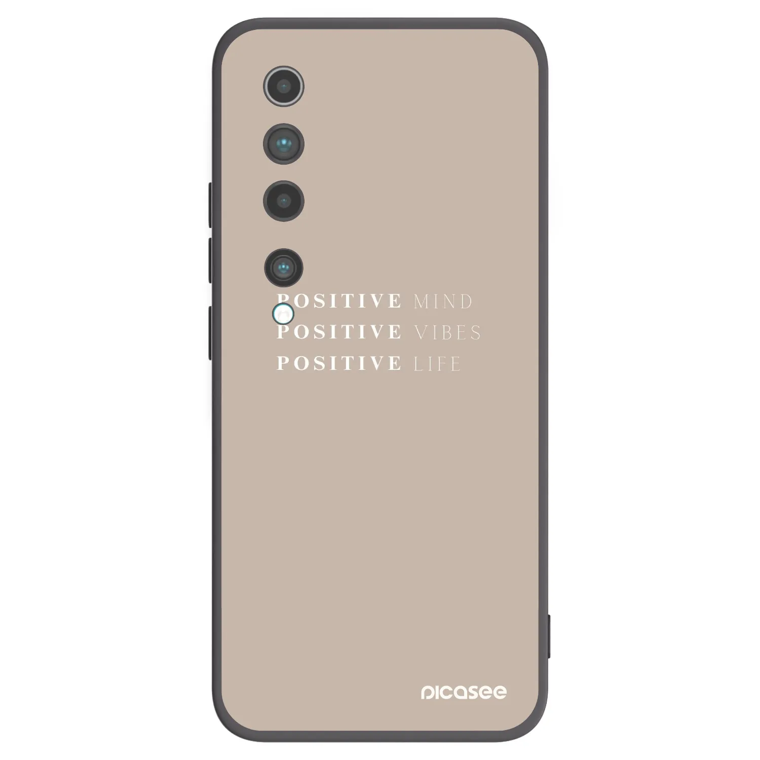 Picasee silikonski črni ovitek za Xiaomi Mi 10 - Positive Vibes