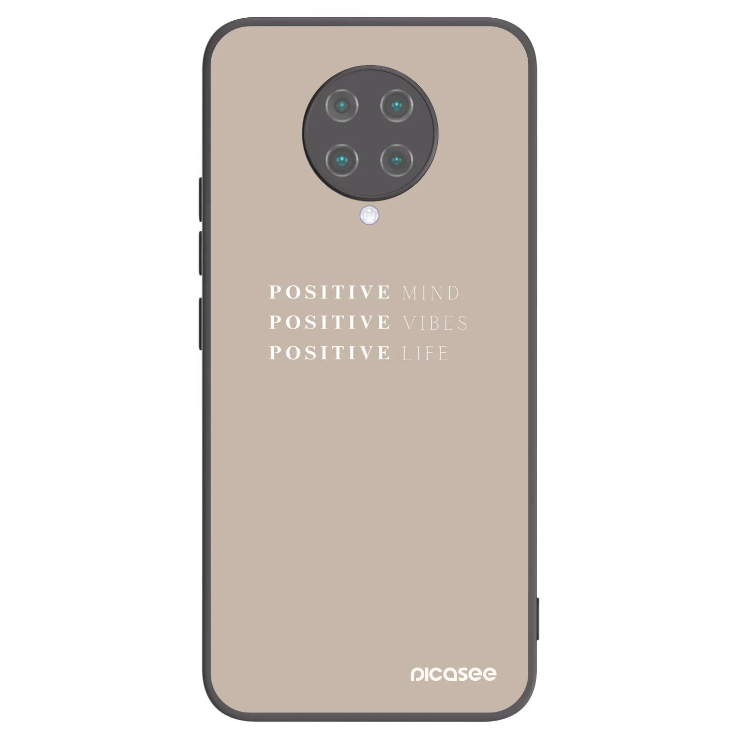 Picasee silikonski črni ovitek za Xiaomi Poco F2 Pro - Positive Vibes