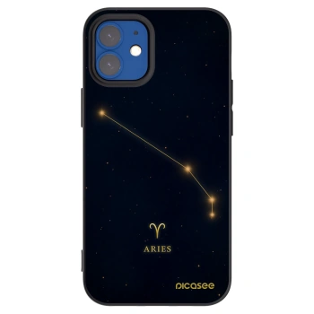 Picasee silikonski črni ovitek za Apple iPhone 12 mini - ARIES