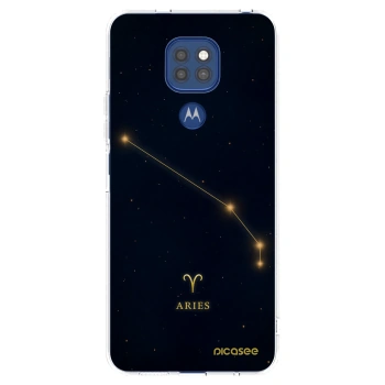Picasee silikonski prozorni ovitek za Motorola Moto G9 Play - ARIES
