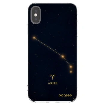 Picasee silikonski prozorni ovitek za Apple iPhone XS Max - ARIES