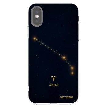 Picasee silikonski prozorni ovitek za Apple iPhone X/XS - ARIES