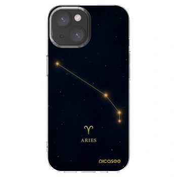 Picasee silikonski prozorni ovitek za Apple iPhone 15 - ARIES