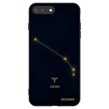 Picasee silikonski črni ovitek za Apple iPhone 8 Plus - ARIES