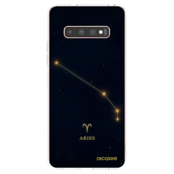 Picasee silikonski prozorni ovitek za Samsung Galaxy S10 Plus G975 - ARIES
