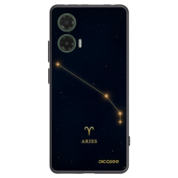 Picasee silikonski črni ovitek za Motorola Moto G35 5G - ARIES