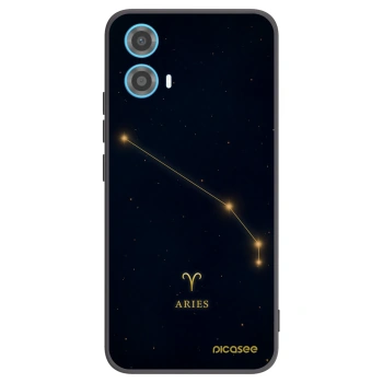 Picasee silikonski črni ovitek za Motorola Moto G34 5G - ARIES