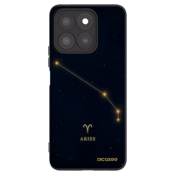 Picasee silikonski črni ovitek za Honor X8c - ARIES