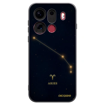 Picasee silikonski črni ovitek za OPPO Find X9 Pro - ARIES