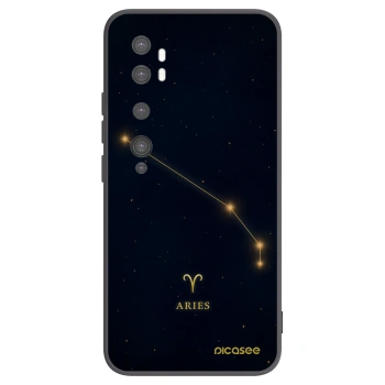 Picasee silikonski črni ovitek za Xiaomi Mi Note 10 (Pro) - ARIES
