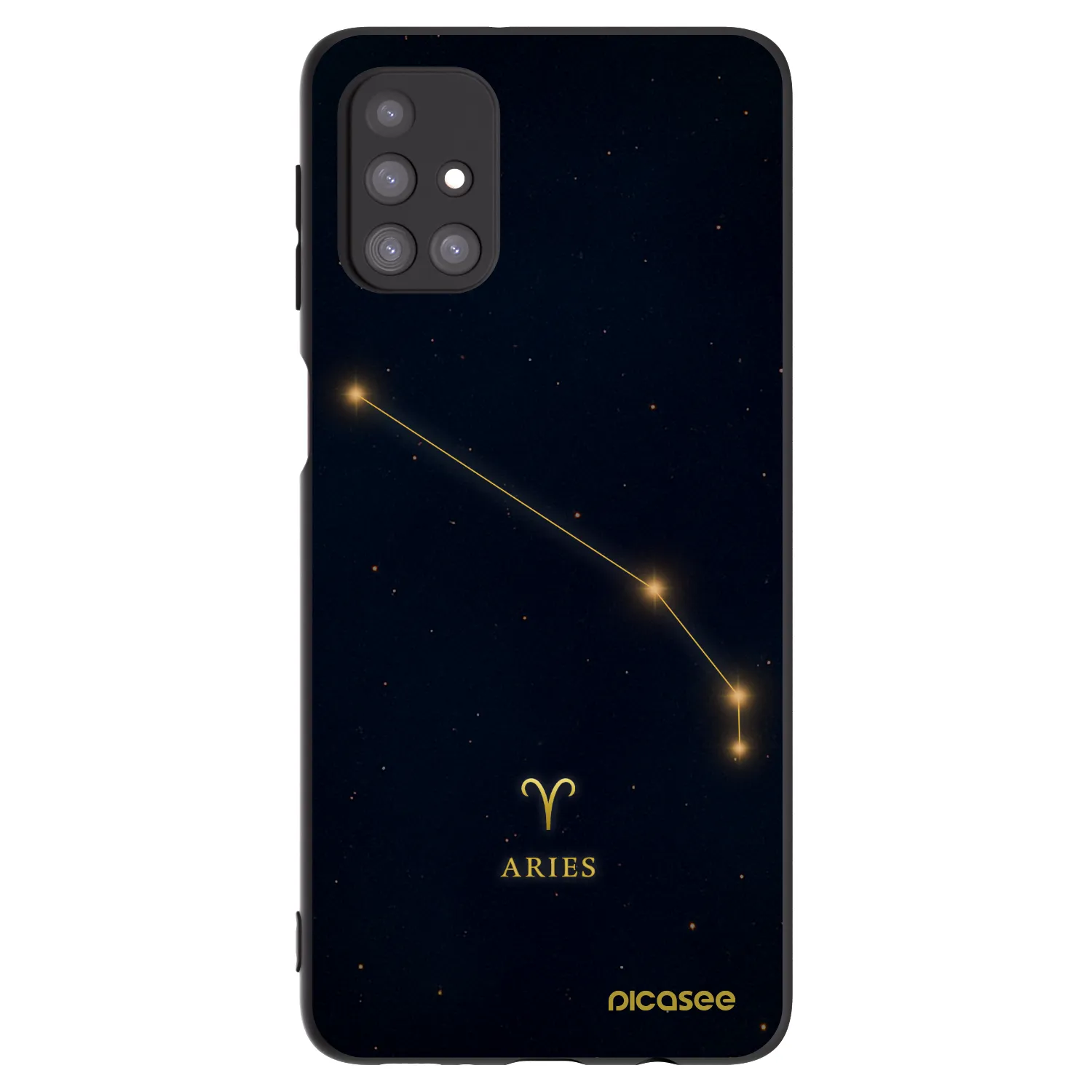 Picasee silikonski črni ovitek za Samsung Galaxy M31s - ARIES