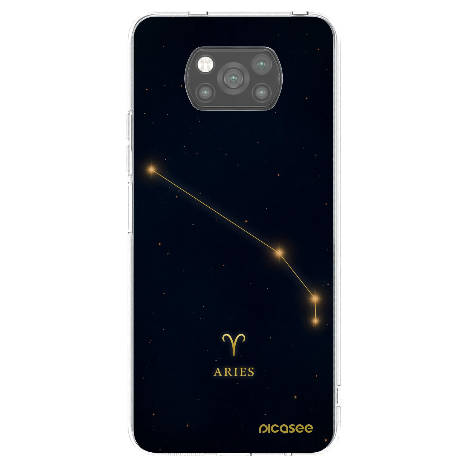 Picasee silikonski črni ovitek za Xiaomi Poco X3 - ARIES