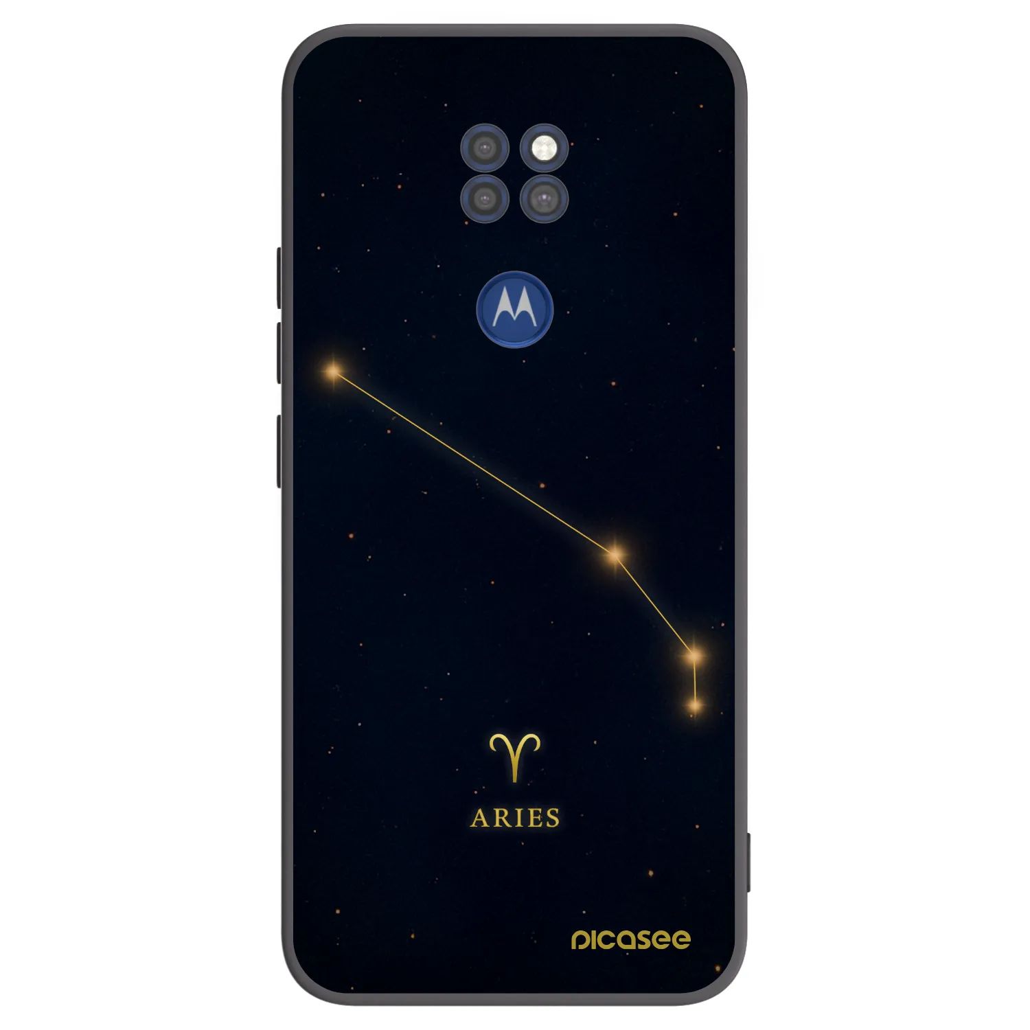 Picasee silikonski črni ovitek za Motorola Moto G9 Play - ARIES