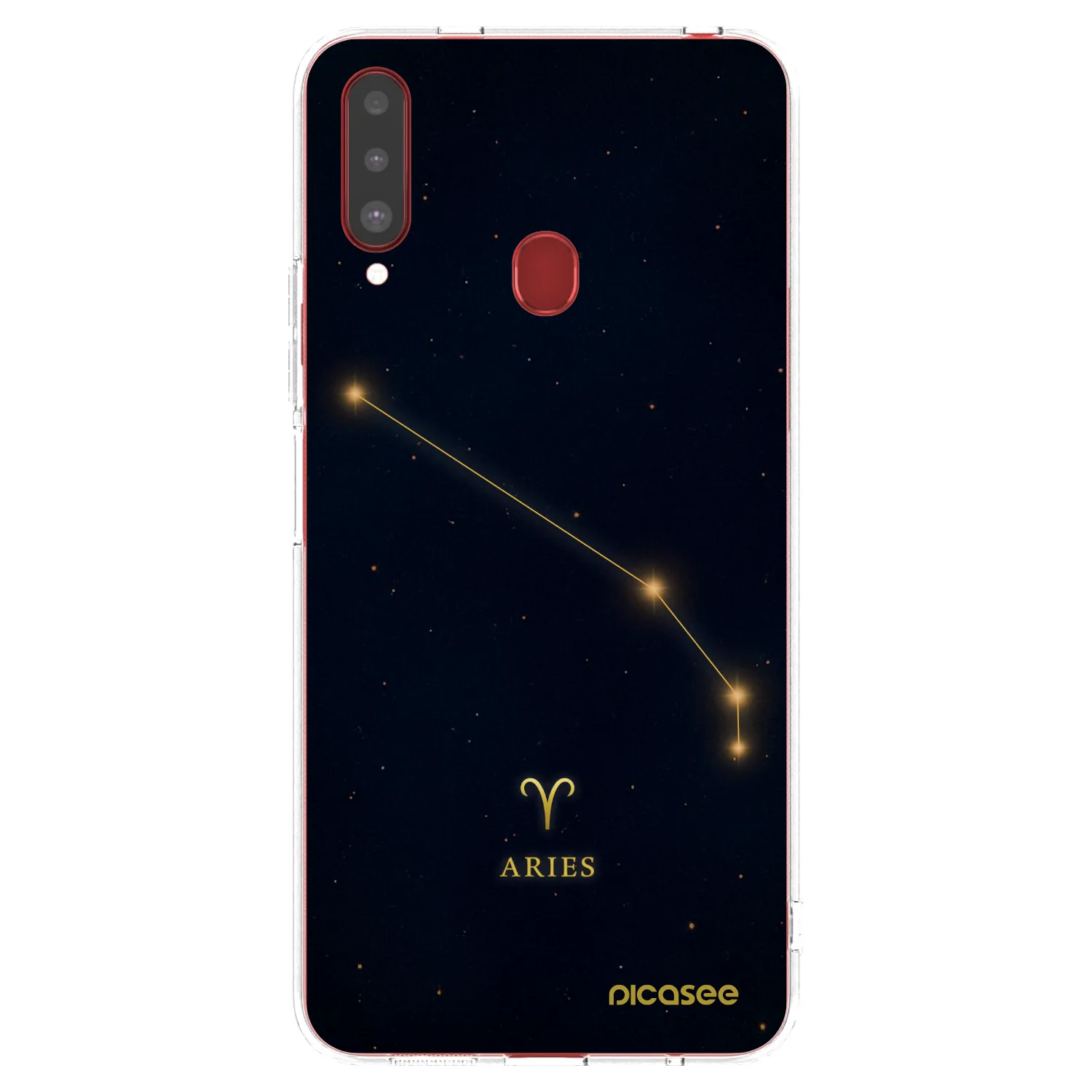Picasee silikonski prozorni ovitek za Samsung Galaxy A20s - ARIES
