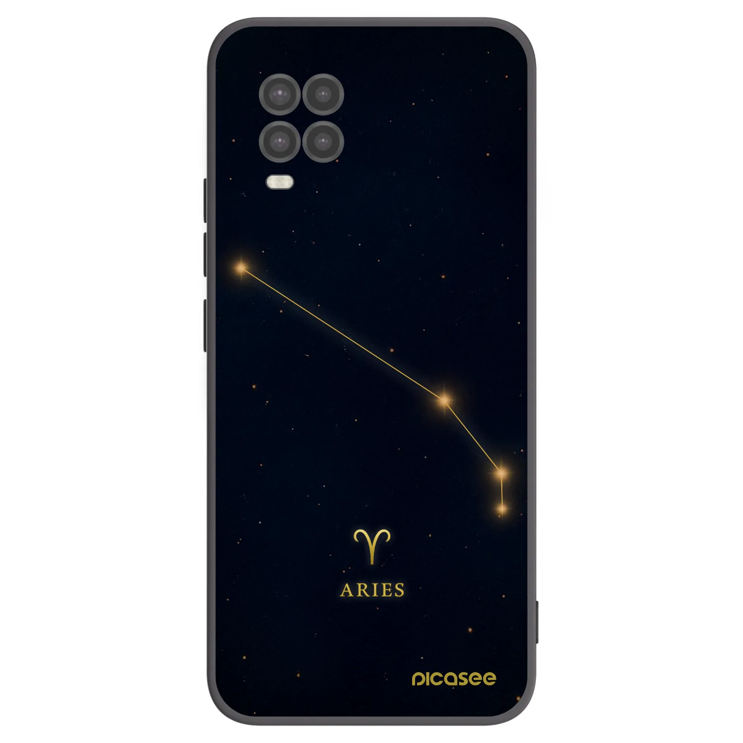 Picasee silikonski črni ovitek za Xiaomi Mi 10 Lite - ARIES