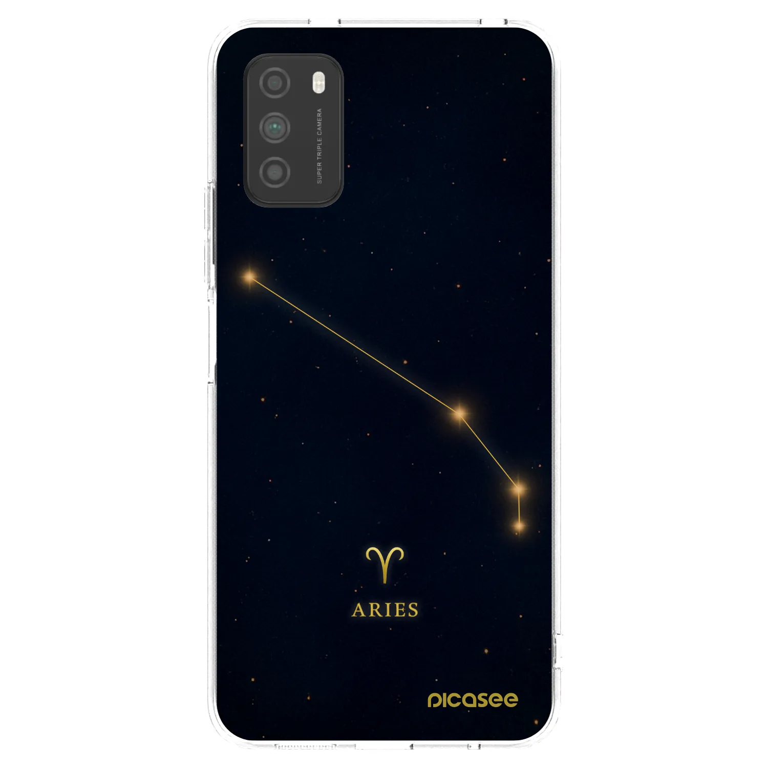 Picasee silikonski prozorni ovitek za Xiaomi Poco M3 - ARIES