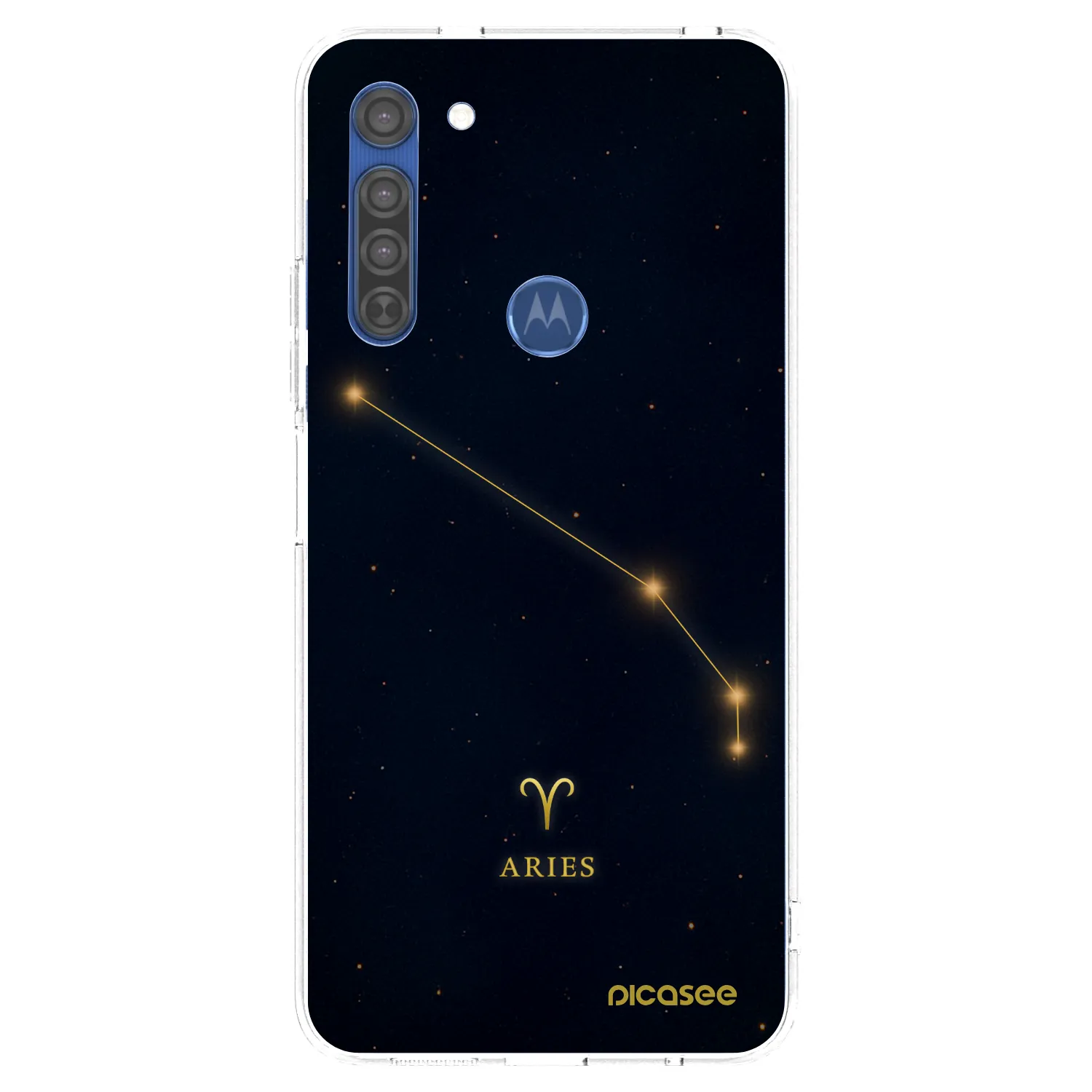 Picasee silikonski prozorni ovitek za Motorola Moto G8 - ARIES