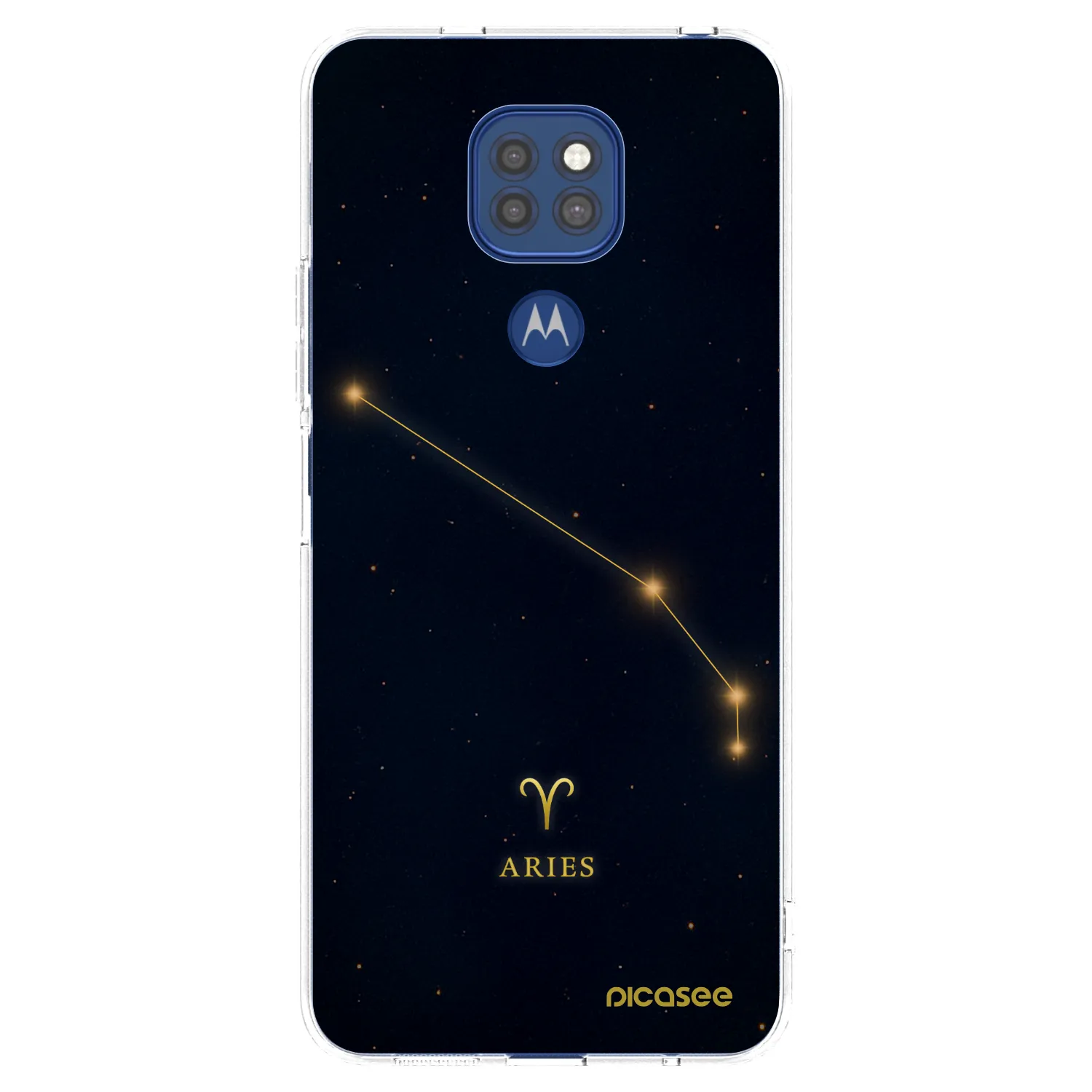 Picasee silikonski prozorni ovitek za Motorola Moto G9 Play - ARIES