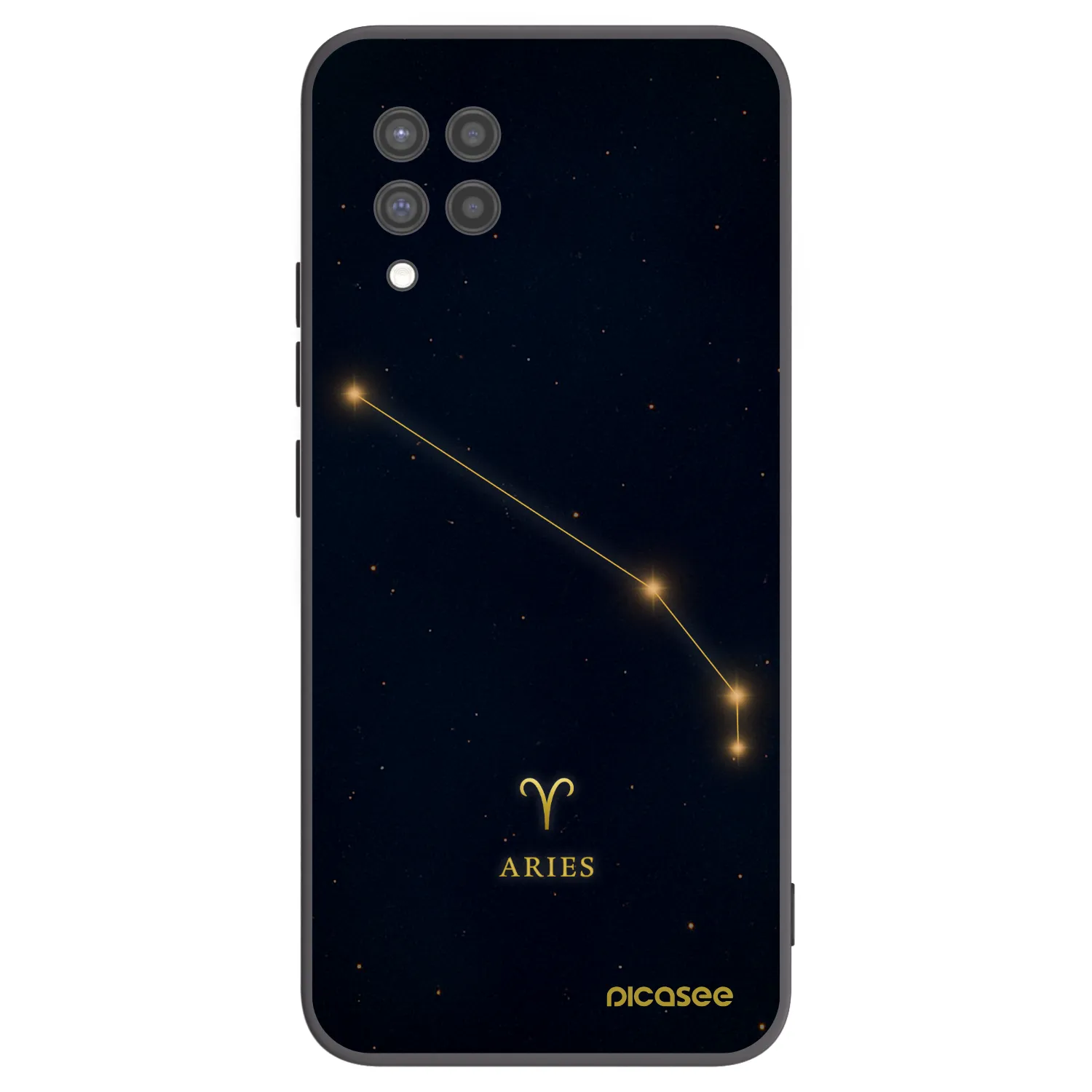 Picasee silikonski črni ovitek za Samsung Galaxy A42 A426B - ARIES