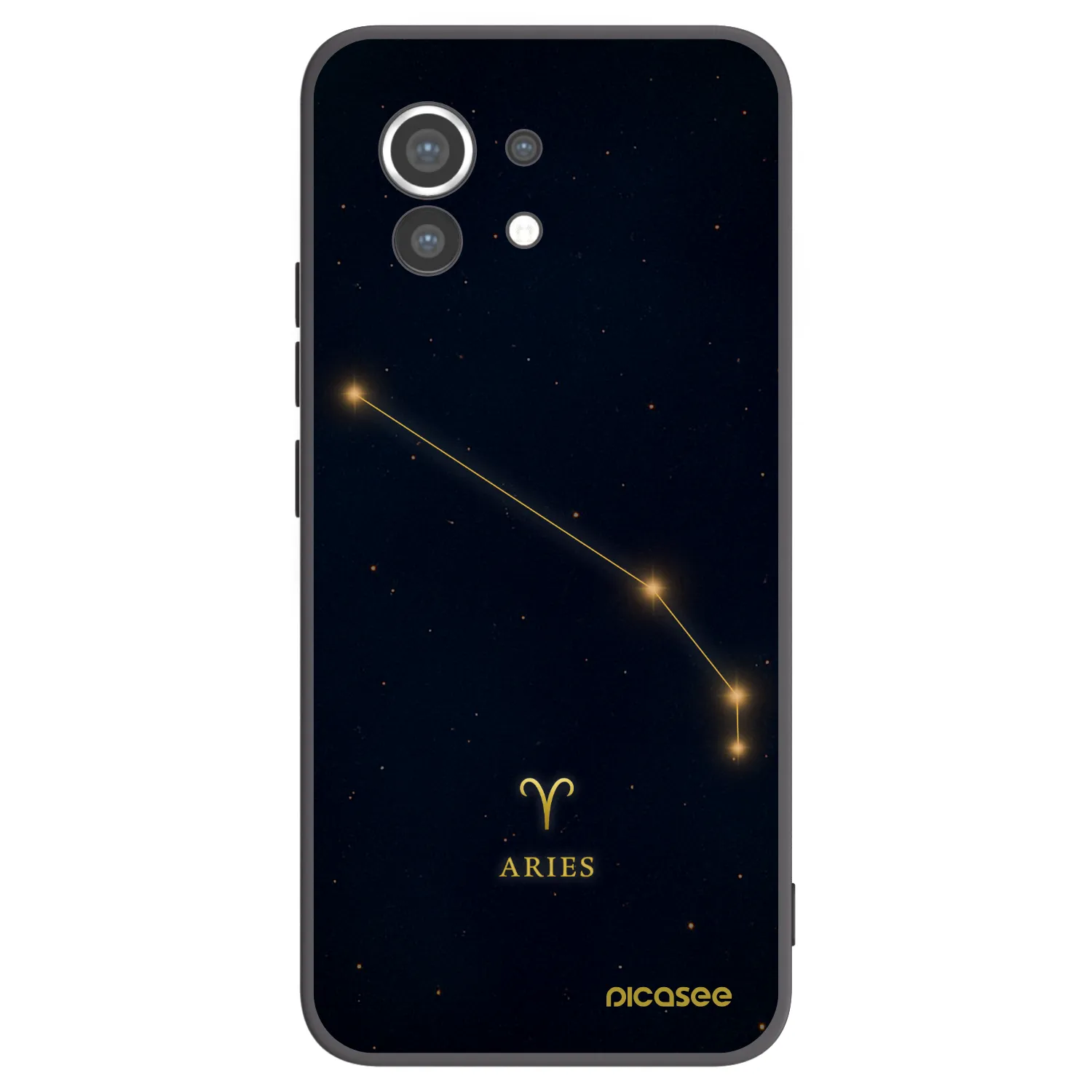 Picasee silikonski črni ovitek za Xiaomi Mi 11 - ARIES