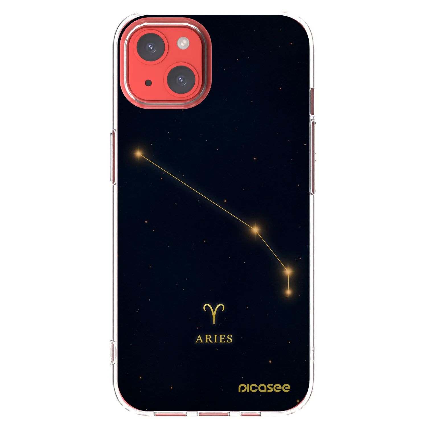 Picasee silikonski prozorni ovitek za Apple iPhone 13 - ARIES