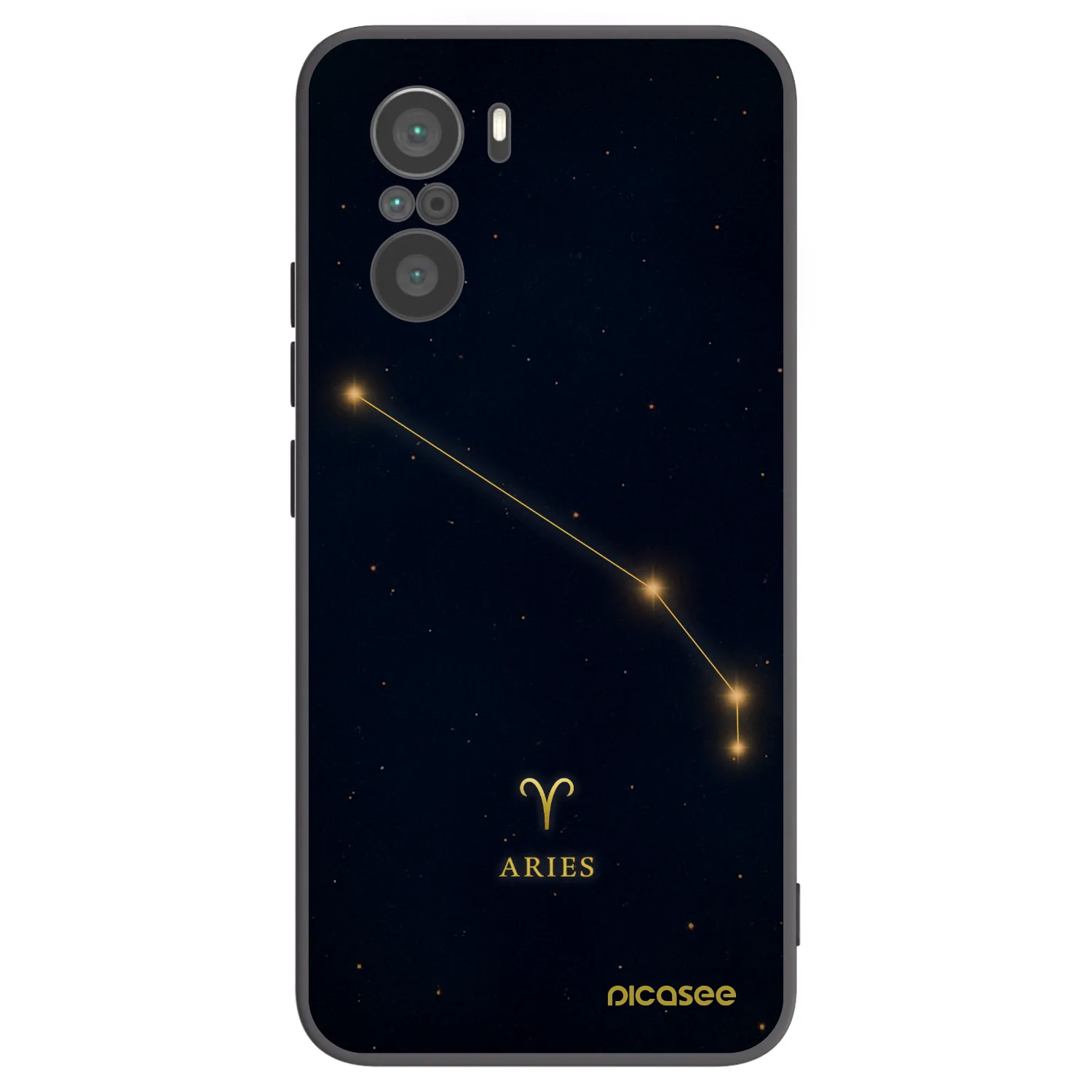 Picasee silikonski črni ovitek za Xiaomi Poco F3 - ARIES