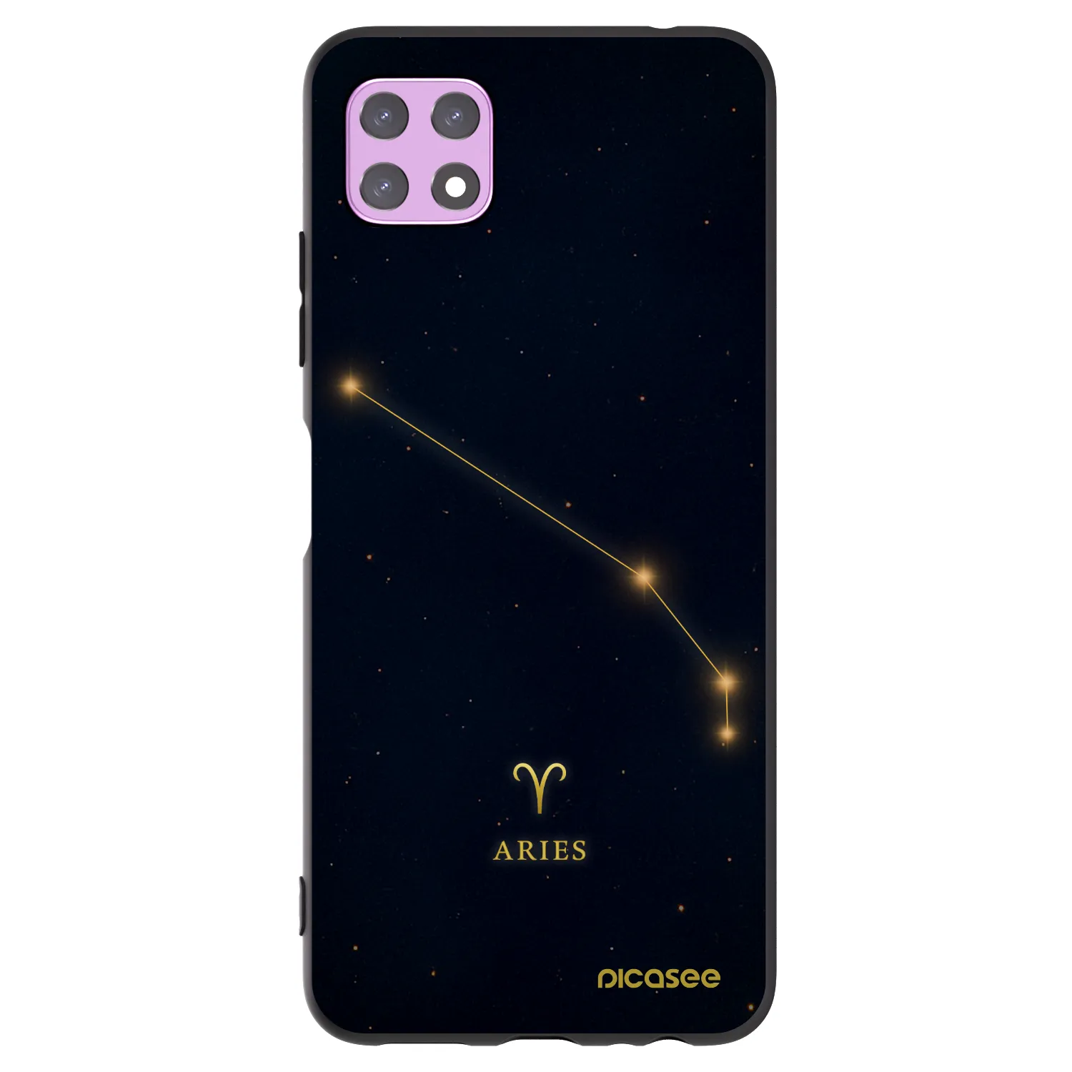Picasee silikonski črni ovitek za Samsung Galaxy A22 A226B 5G - ARIES