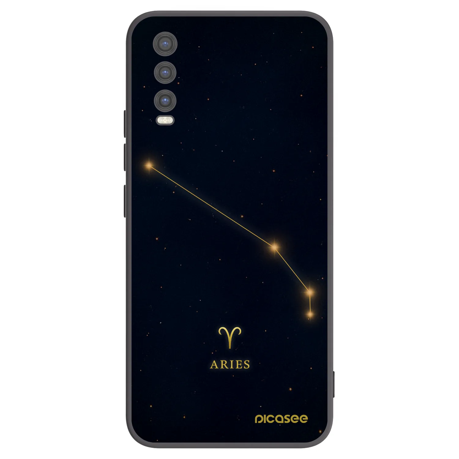 Picasee silikonski črni ovitek za Vivo Y20s - ARIES