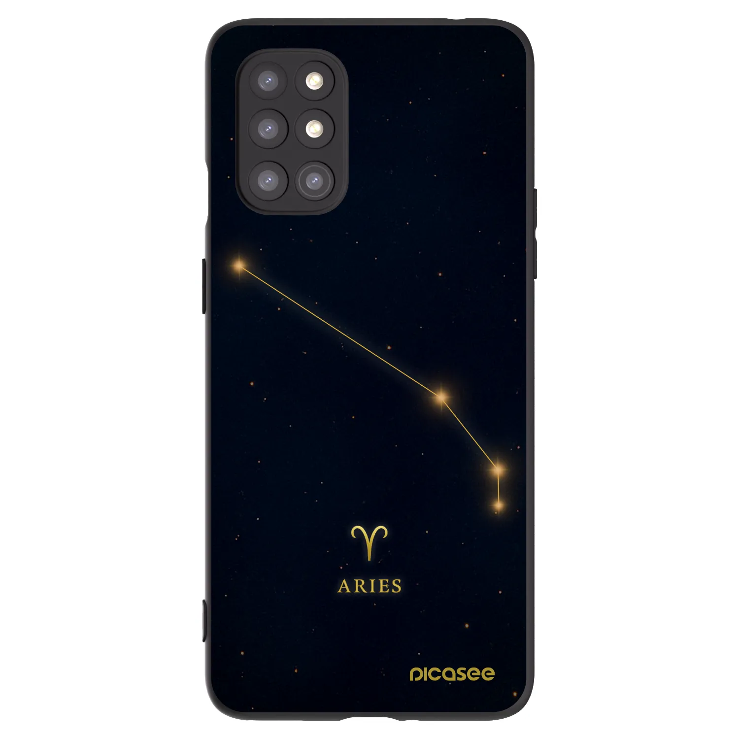 Picasee silikonski črni ovitek za OnePlus 8T - ARIES