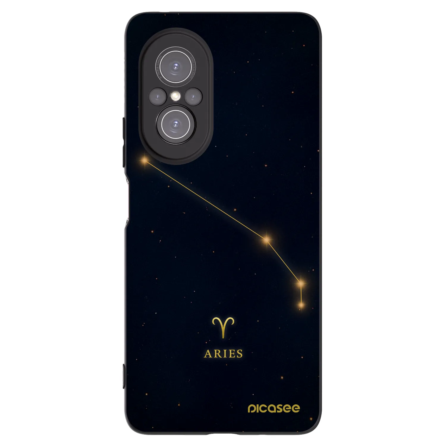 Picasee silikonski črni ovitek za Huawei Nova 9 SE - ARIES