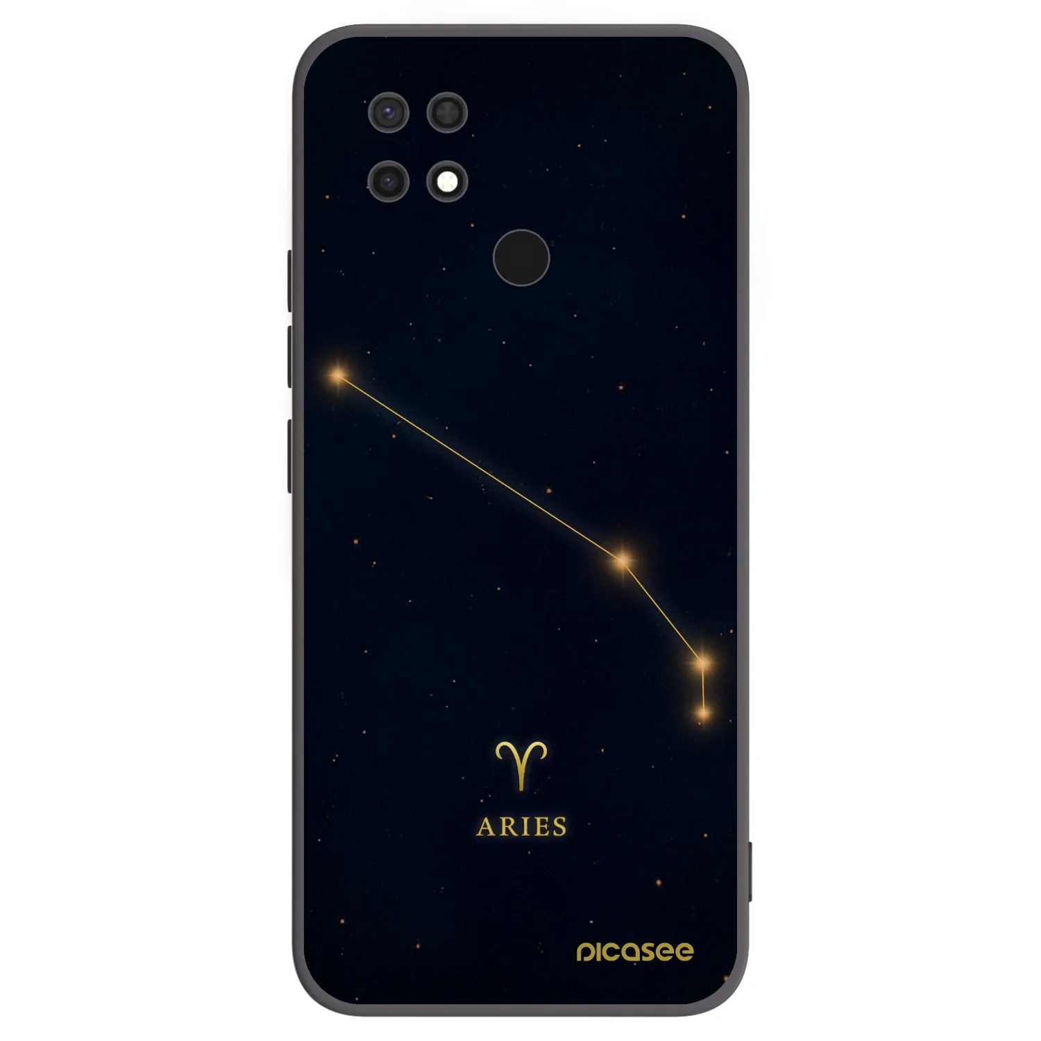 Picasee silikonski črni ovitek za Xiaomi Redmi 10C - ARIES