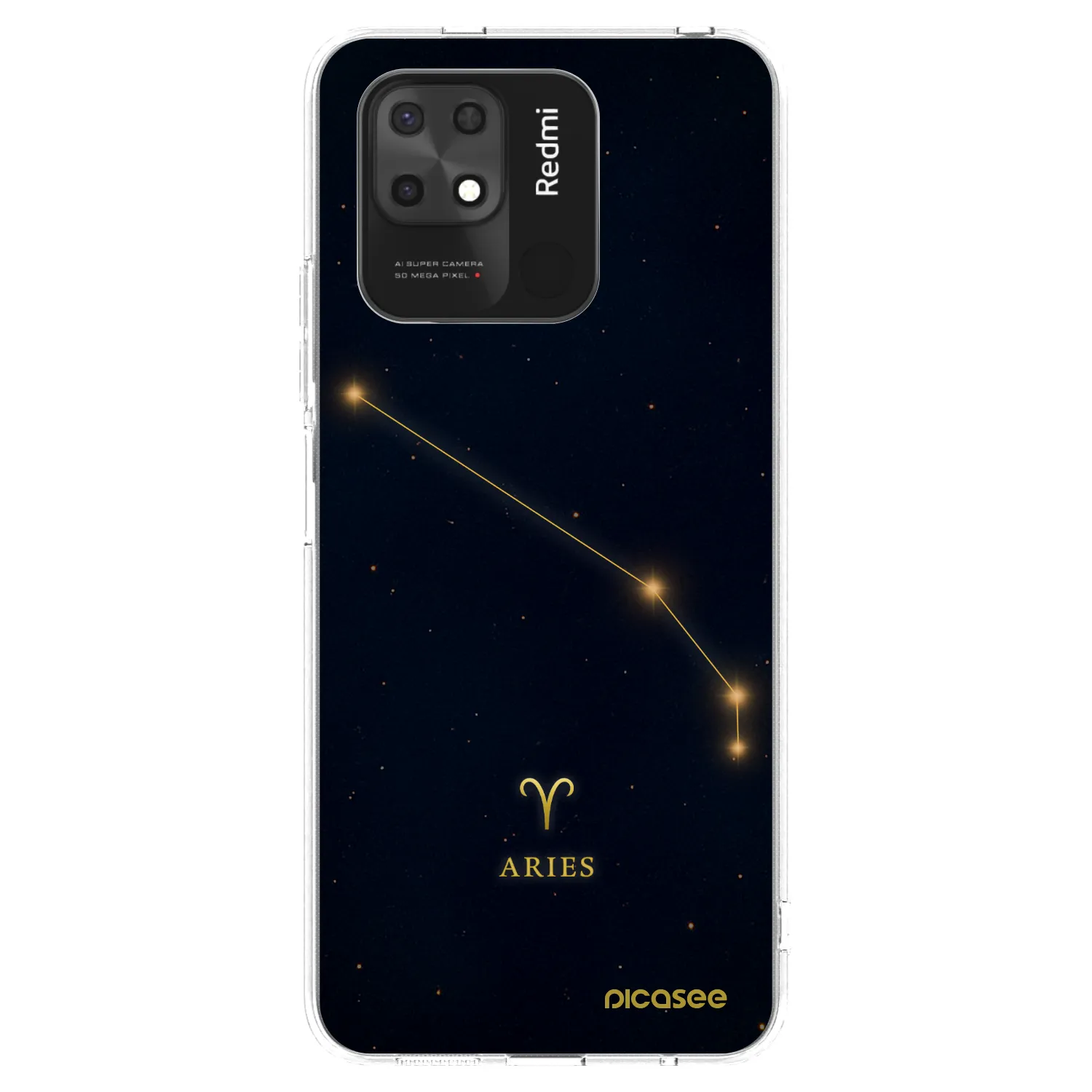 Picasee silikonski prozorni ovitek za Xiaomi Redmi 10C - ARIES