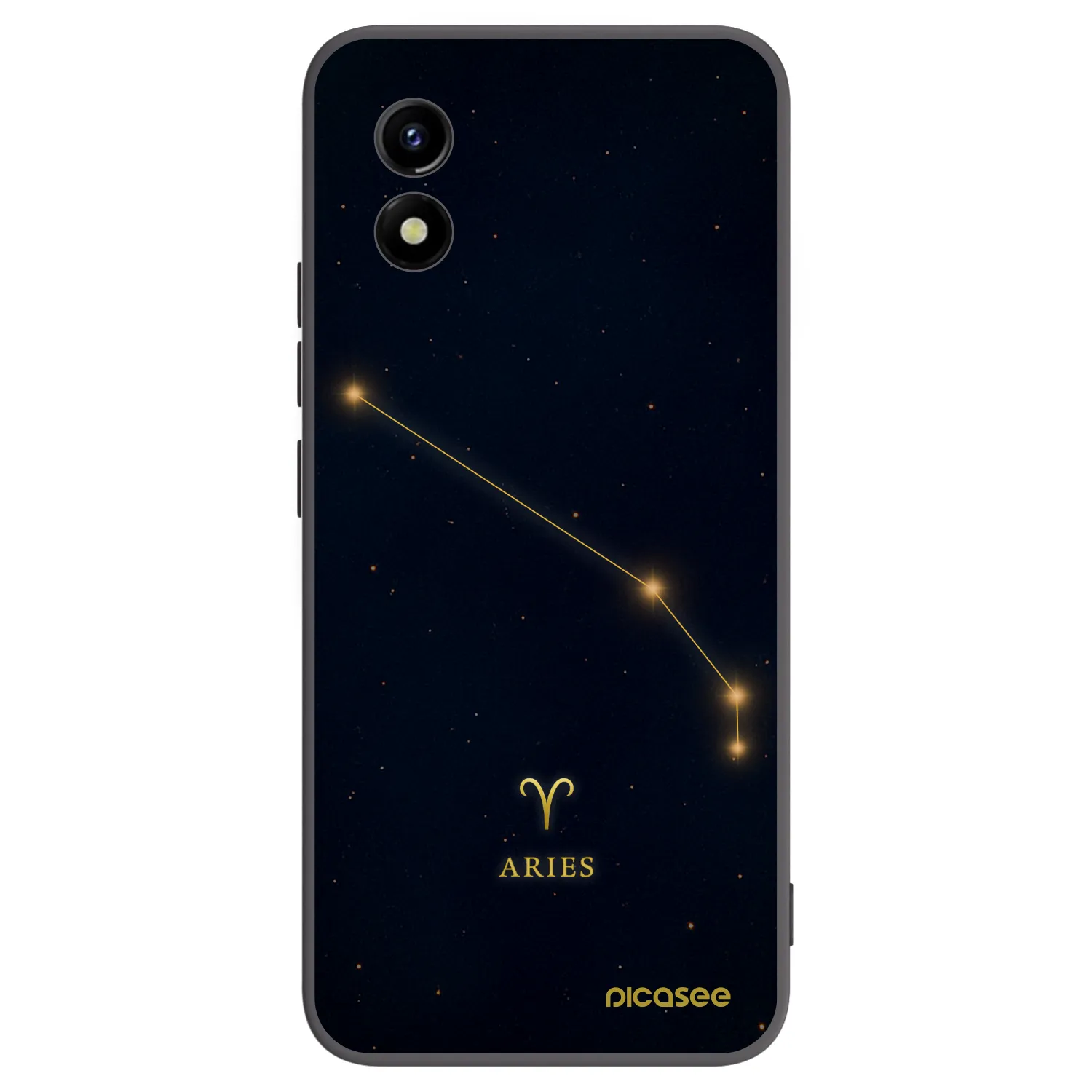 Picasee silikonski črni ovitek za Vivo Y01 - ARIES