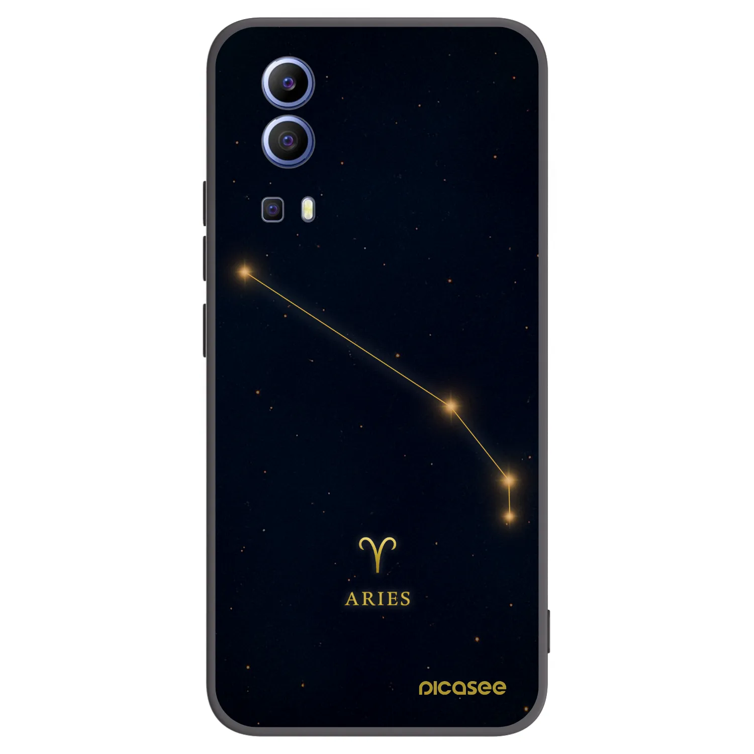 Picasee silikonski črni ovitek za Vivo Y52 5G - ARIES