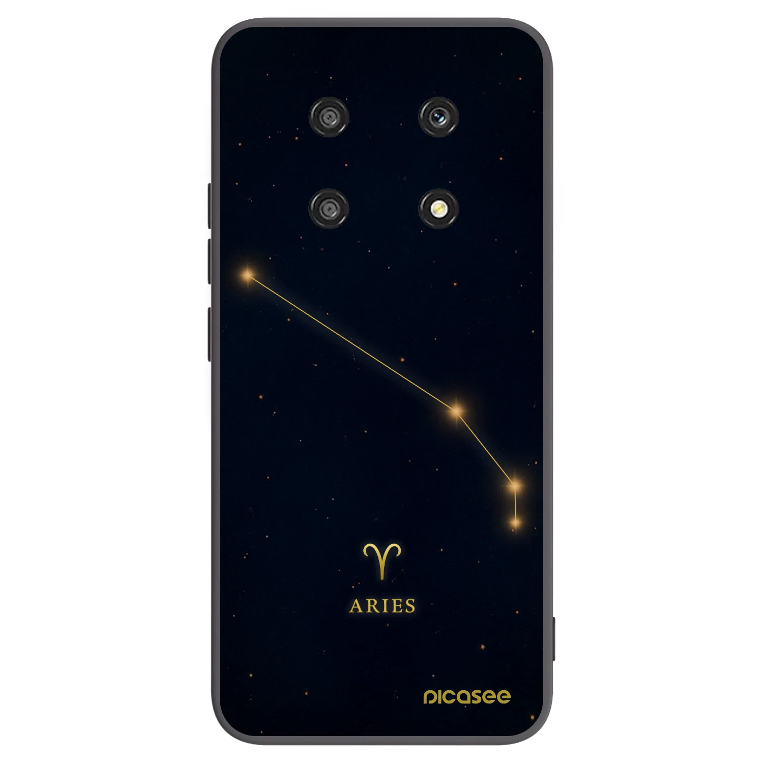 Picasee silikonski črni ovitek za Honor Magic4 Lite 5G - ARIES