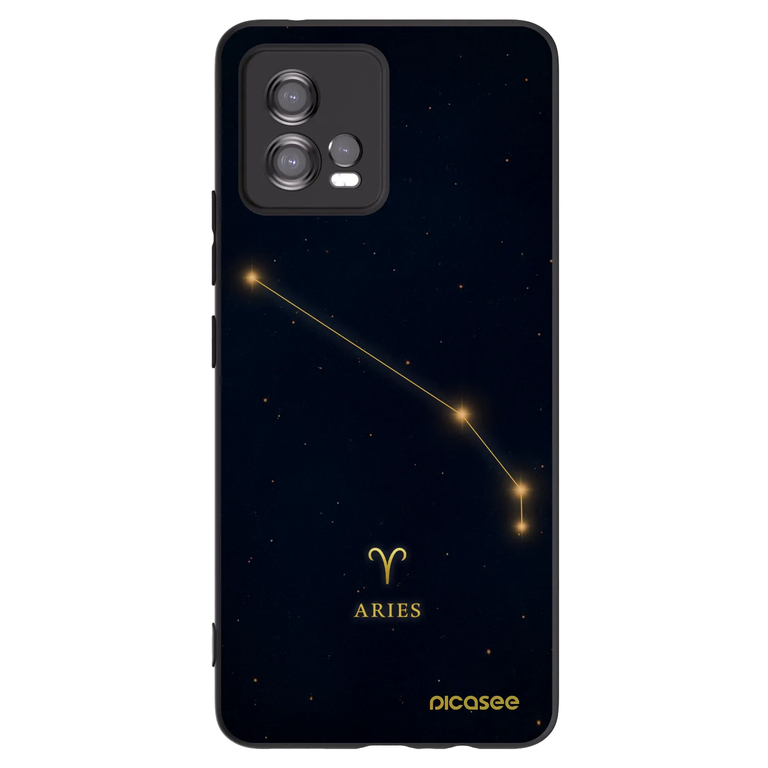Picasee silikonski črni ovitek za Motorola Moto G72 - ARIES