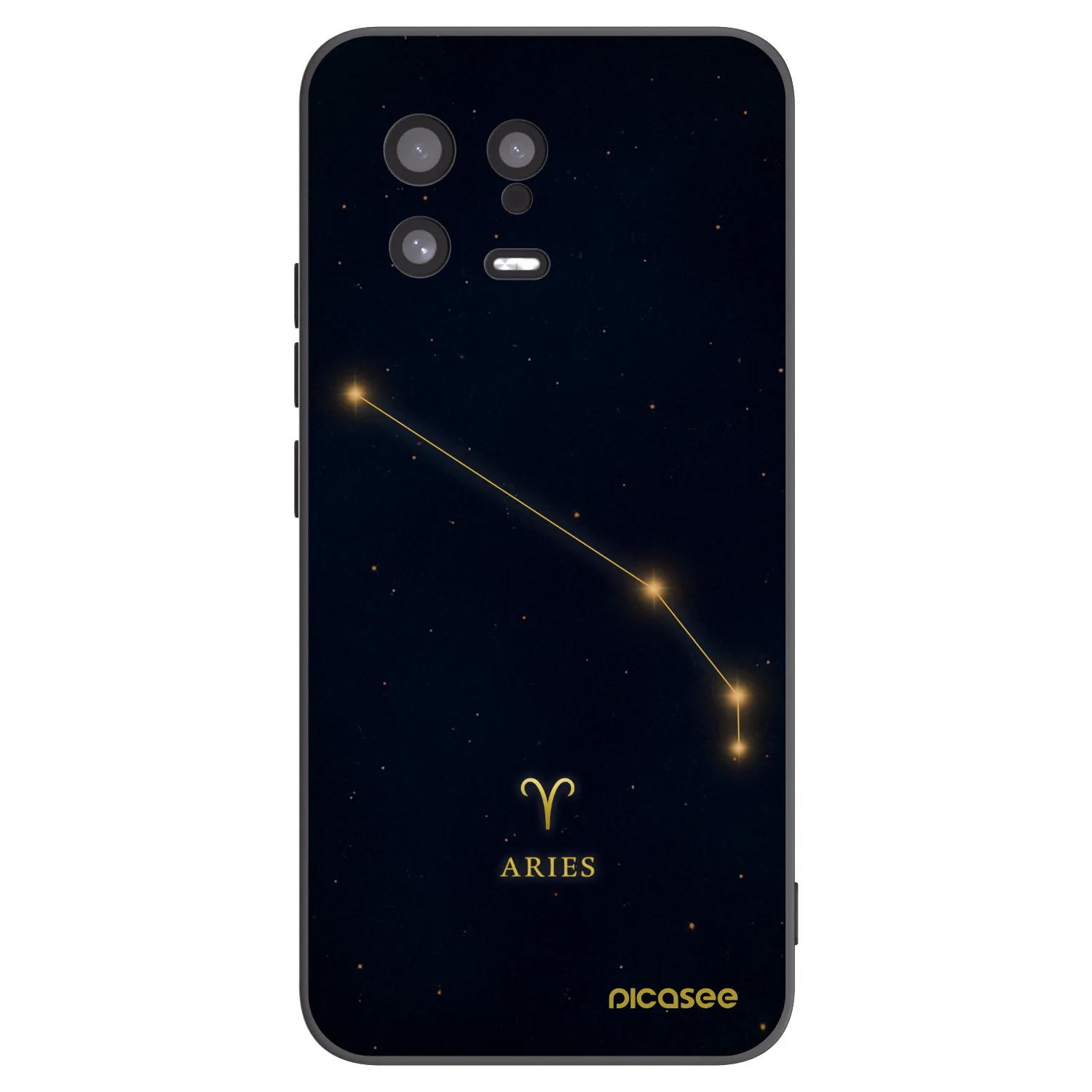 Picasee silikonski črni ovitek za Xiaomi 13 - ARIES