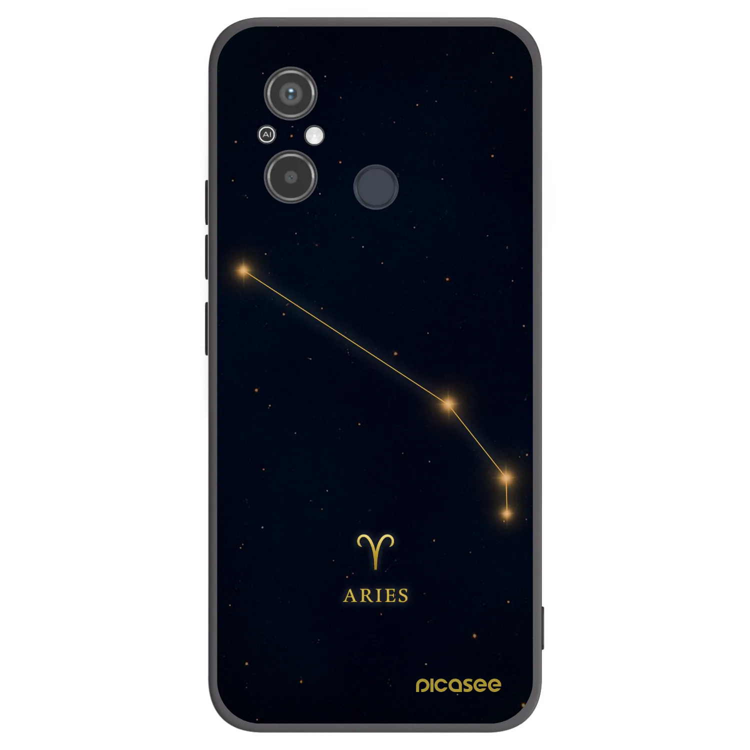 Picasee silikonski črni ovitek za Xiaomi Redmi 12C - ARIES