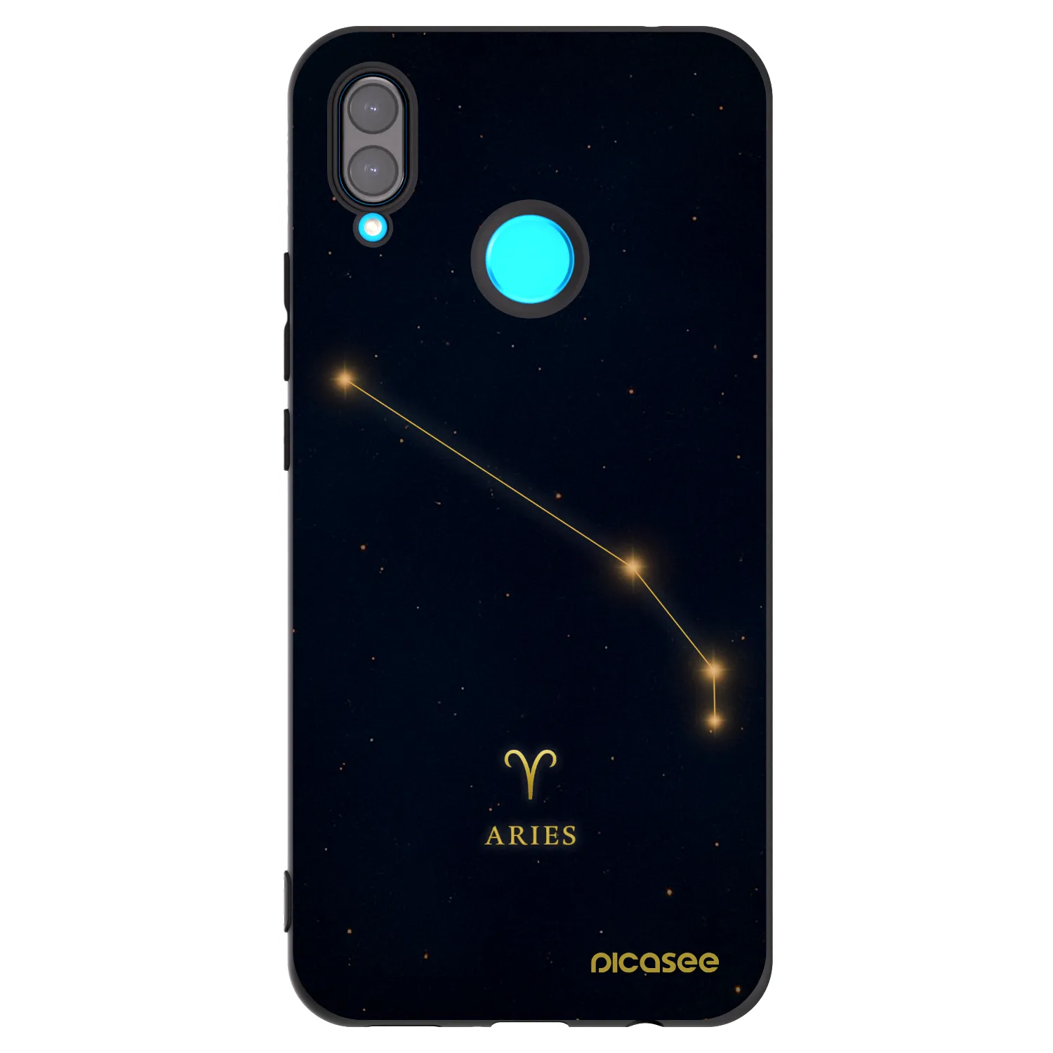 Picasee silikonski črni ovitek za Huawei Nova 3 - ARIES