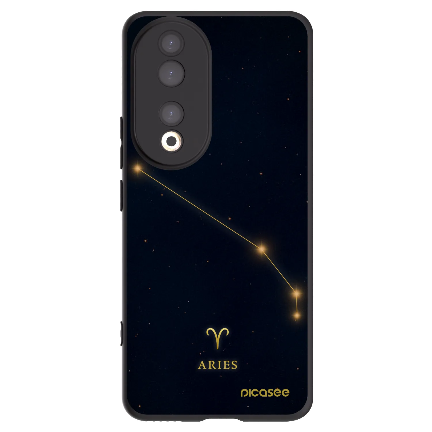 Picasee silikonski črni ovitek za Honor 90 5G - ARIES