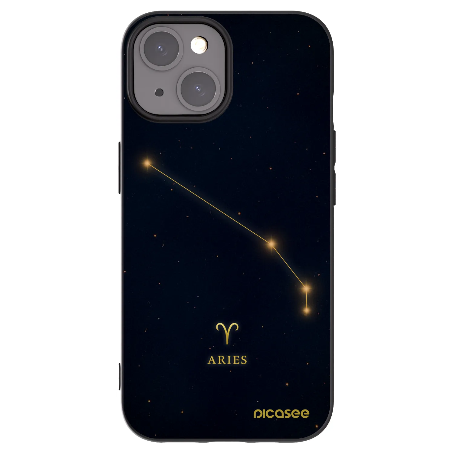 Picasee silikonski črni ovitek za Apple iPhone 15 - ARIES
