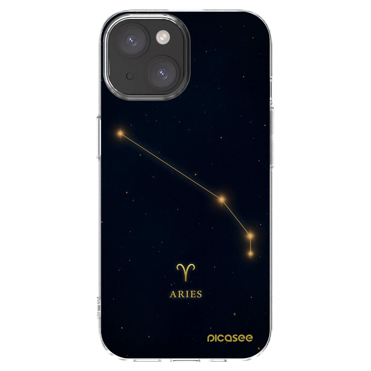 Picasee silikonski prozorni ovitek za Apple iPhone 15 - ARIES